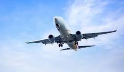 Airplane in blue sky